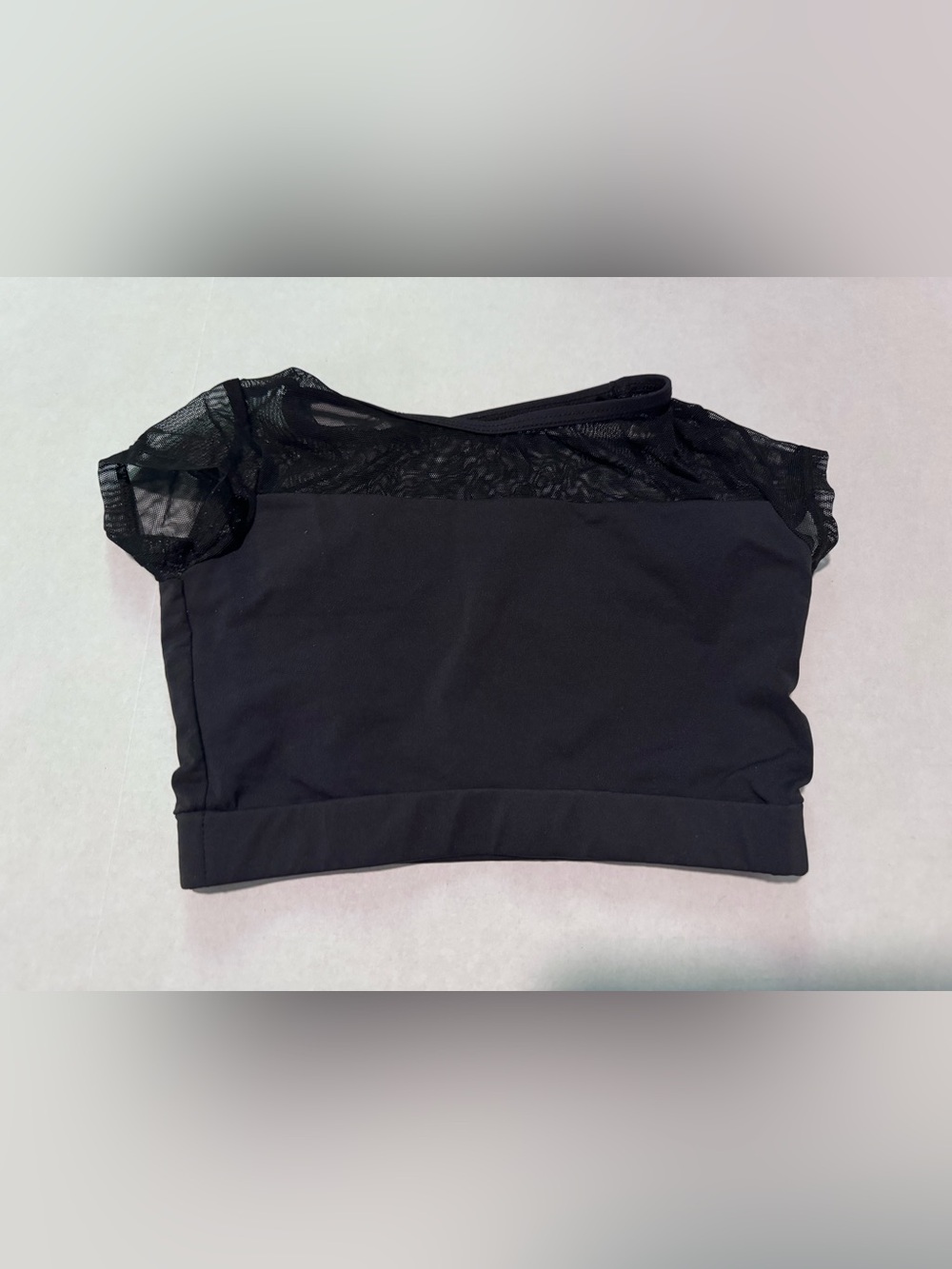 Baltogs Black Mesh Crop Top MC